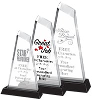 Wide Base Empress Acrylic Awards