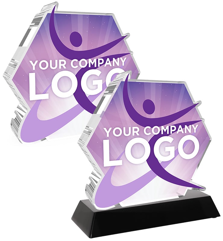 3-5" Custom Cut Acrylic 1" Thickness Sample
