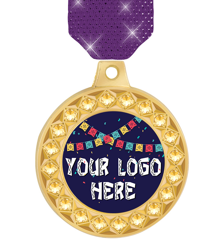 1 1/2" Twinkler Fiesta Insert Medal
