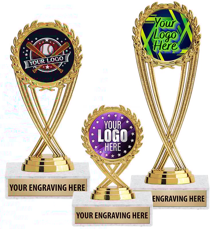 Gold Olympia Insert Trophies