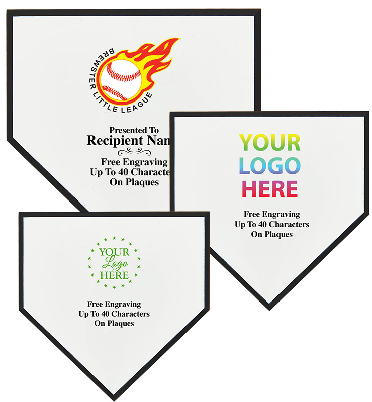 6"-14" Home Plate Color Plaques