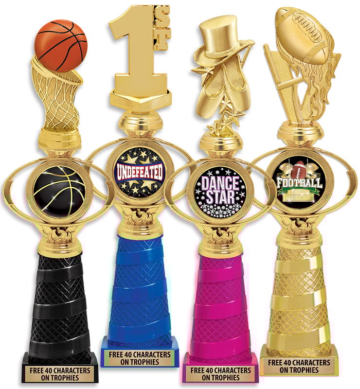 Bravo Oval Flame Insert Riser Trophy