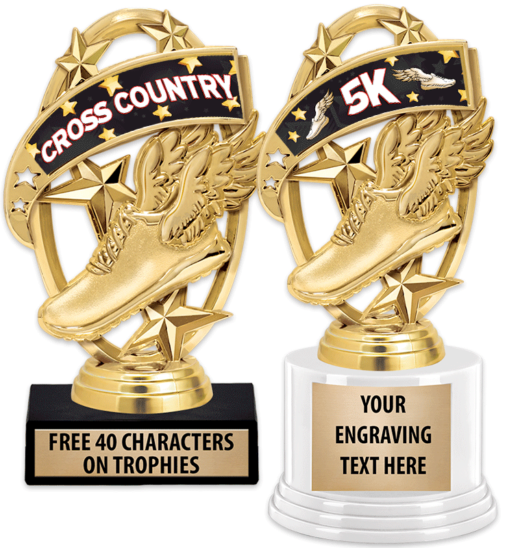 Kudos Winged Foot Banner Trophy