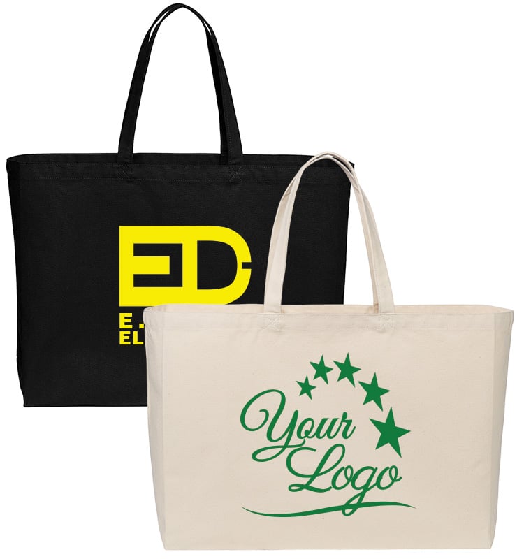 Cotton Canvas Jumbo Tote Bag