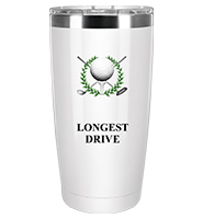 Golf White Color Printed Tumbler 20oz