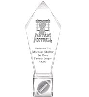 3D Fantasy Football Ace Crystal