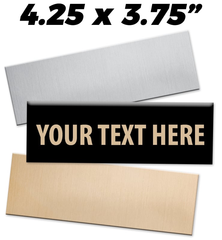 4.25"W x 3.75"H Engraving Plates