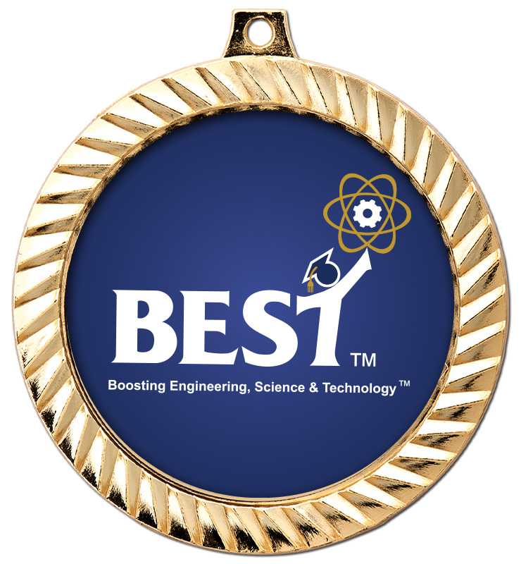 2 1/2" Diamond Cut Best Robotics Medals