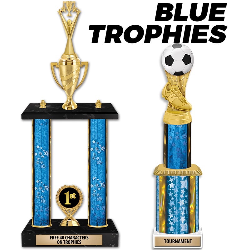 Blue Column Trophies
