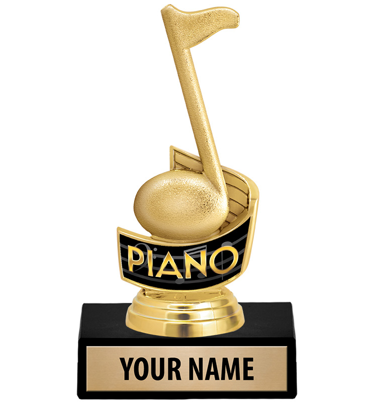 Music Note Piano Insert Trophy