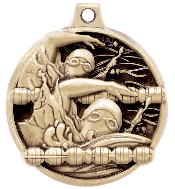 1 1/2" Challenger Swim Medal
