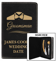 2 Piece Black Wine Gift Set