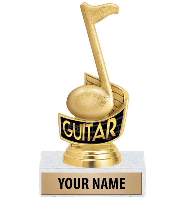 Music Note Guitar Insert Trophy