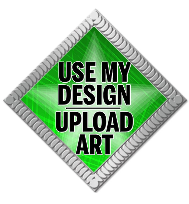 1.5" Diamond Insert Silver Pin