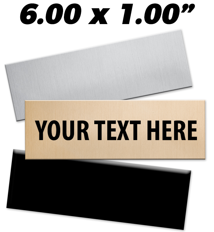 6"W x 1"H Engraving Plates