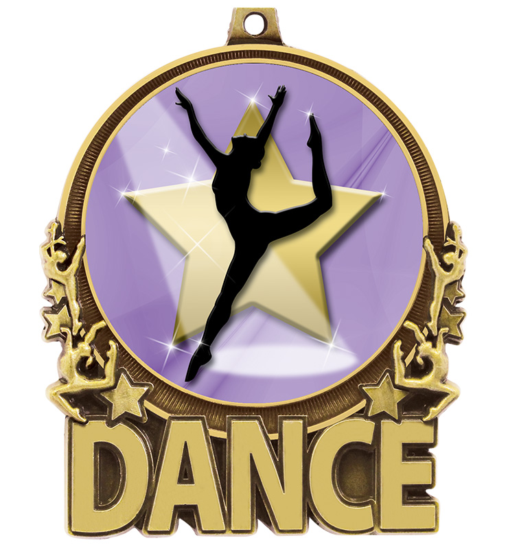 3" Dance Double Action 2.0 Medal