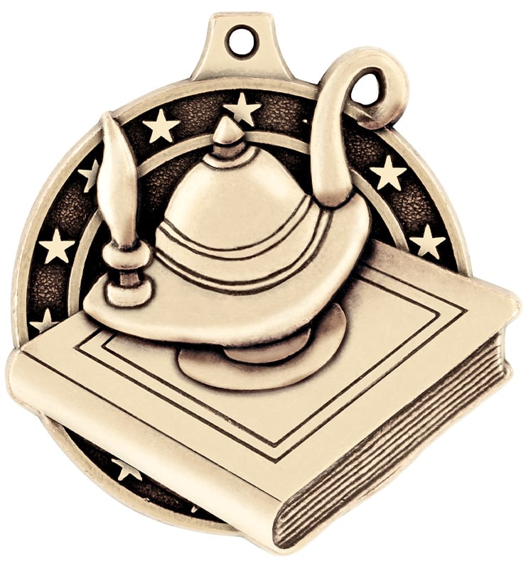 2" Lamp of Learning Medals