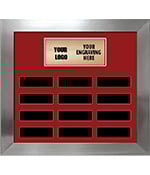 12 Plate Landscape Frame Perpetual Plaque