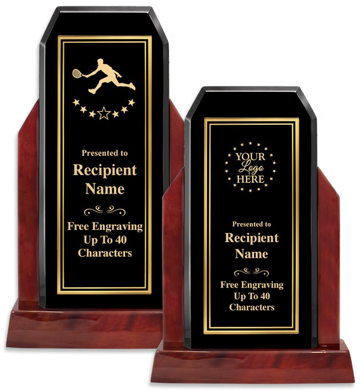 Champion Glossed Wood Trophy