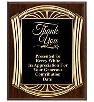 Roman Gold Wood Plaque