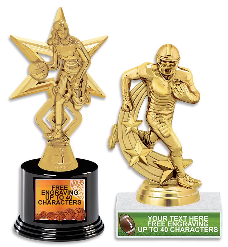 Color Applique Trophies