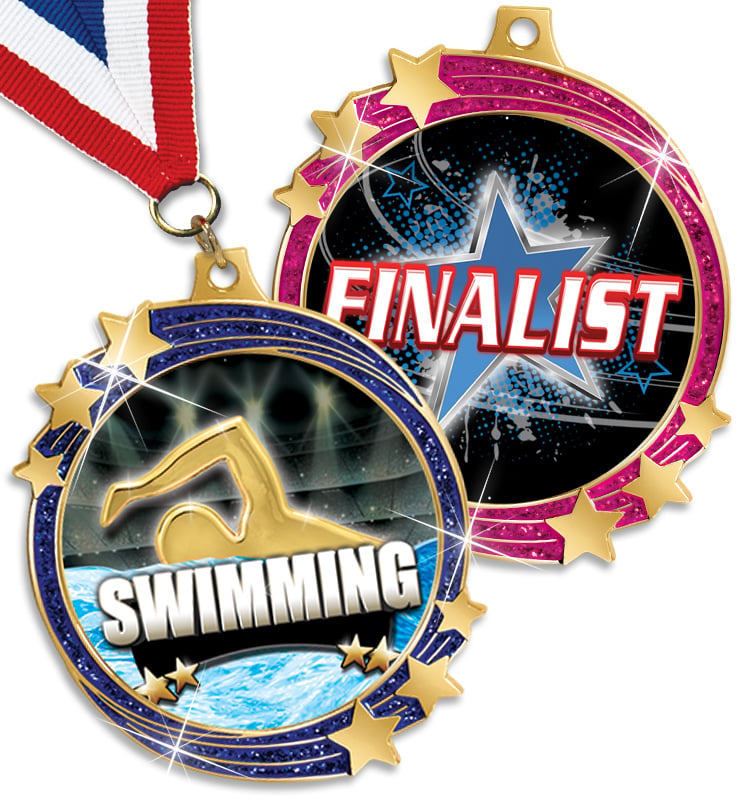 2 1/2" Shooting Star Medal