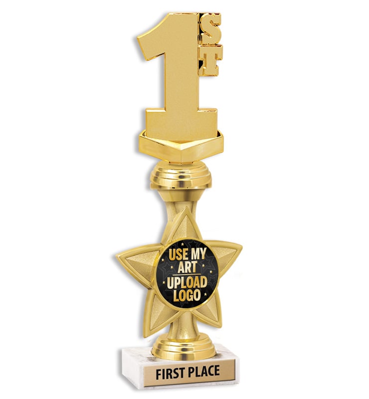 11" Idol Star Riser Custom 2" Insert Trophy