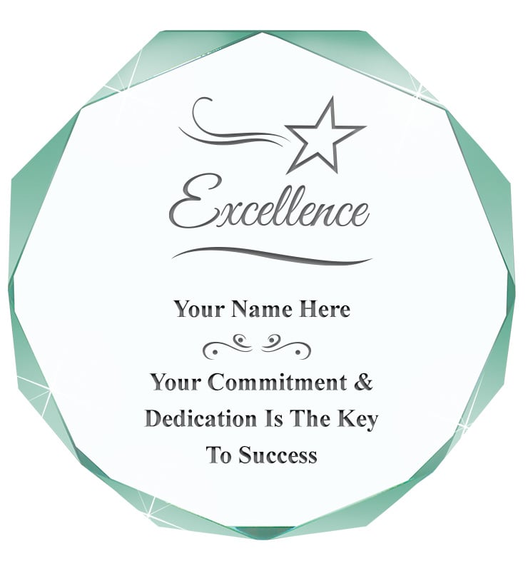 Jade Tone Imperial Octagon Acrylic