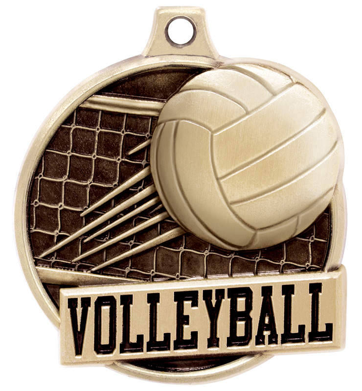 1 1/2" Challenger Volleyball Medal
