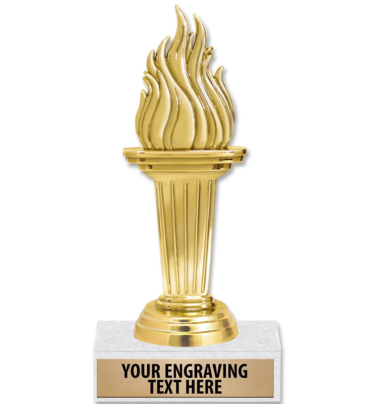 6 3/4" Emblem Torch Trophy