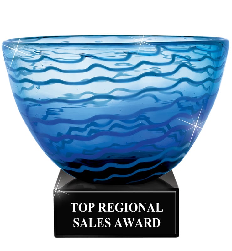 Tidal Art Crystal Bowl