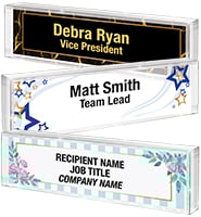 Color Acrylic Desk Nameplate