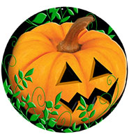 2" Halloween Pumpkin Sticker