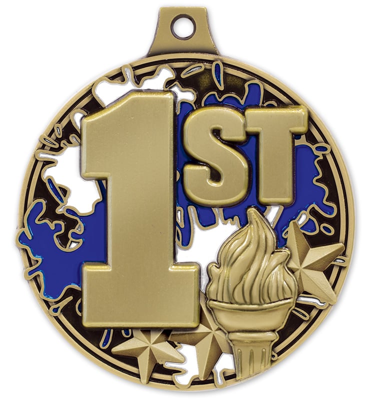 2" 1st Place Splash Medal