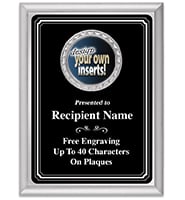 Black Full Plate Insert Plaques