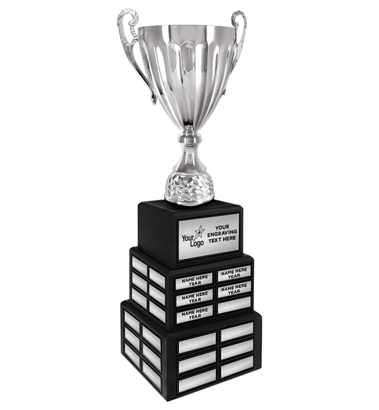 24" Silver Metal Cup Perpetual Trophy