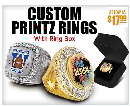 Custom Printz Rings With Ring Box