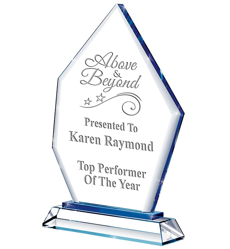 Blue Emphasis Peak Crystal