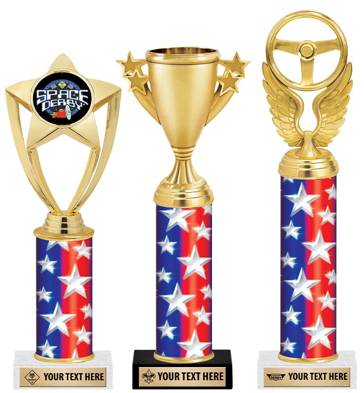 10"-12" Pennant Star Column Scouts™ Trophies