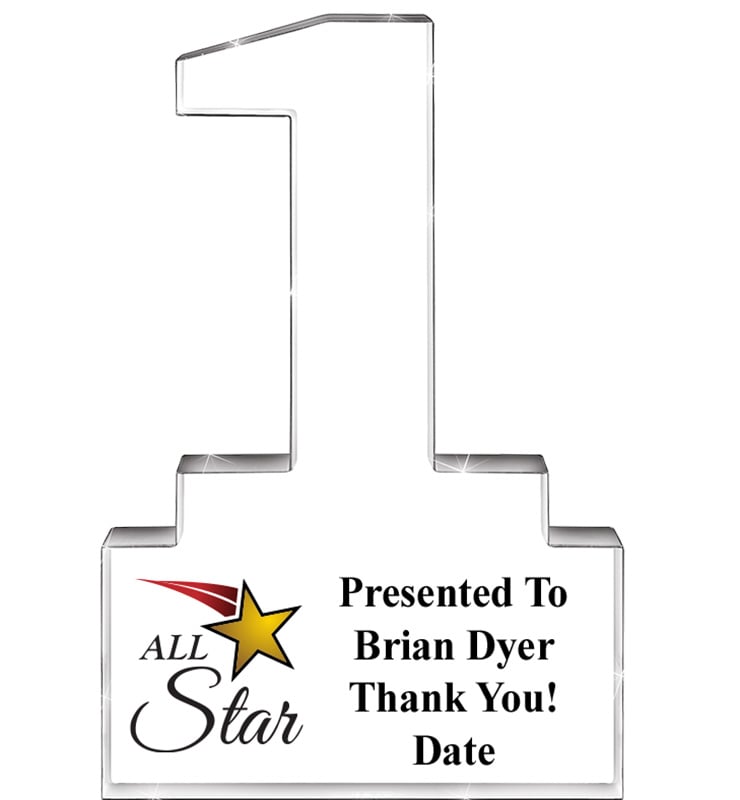 1 Year Of Service Acrylic