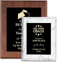 Black Metallix Plaques