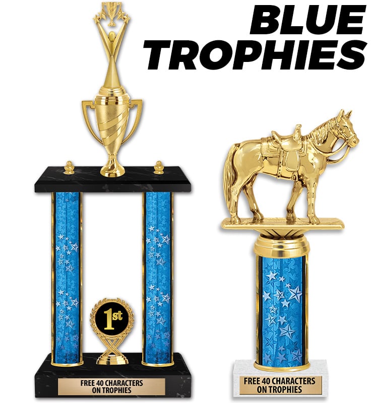 Blue Column Trophies
