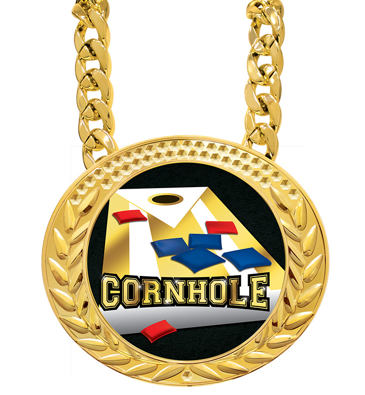 6" Famous Cornhole Insert Medals