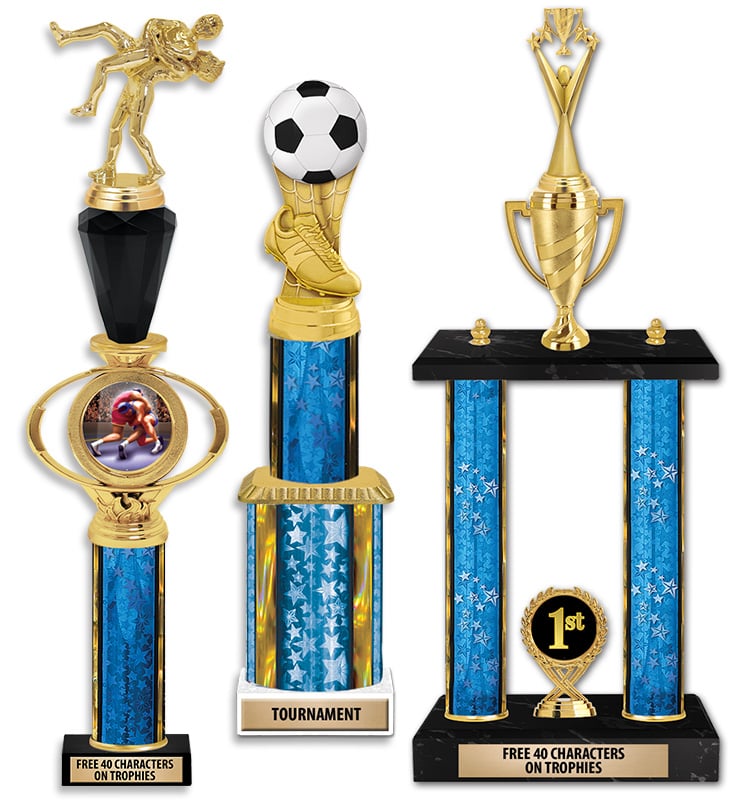 Blue Column Trophies