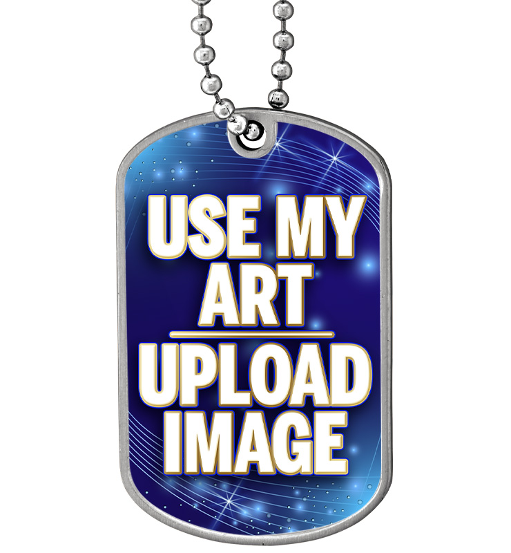 Custom Insert Dog Tag With 30" Neck Chain
