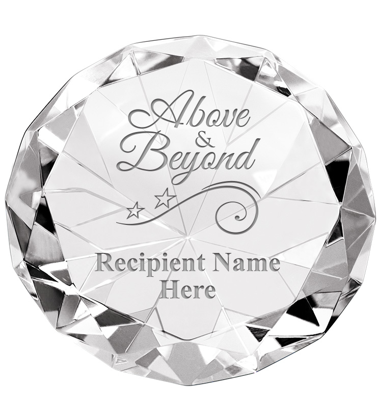 Clear 80 Carat Diamond Paperweight