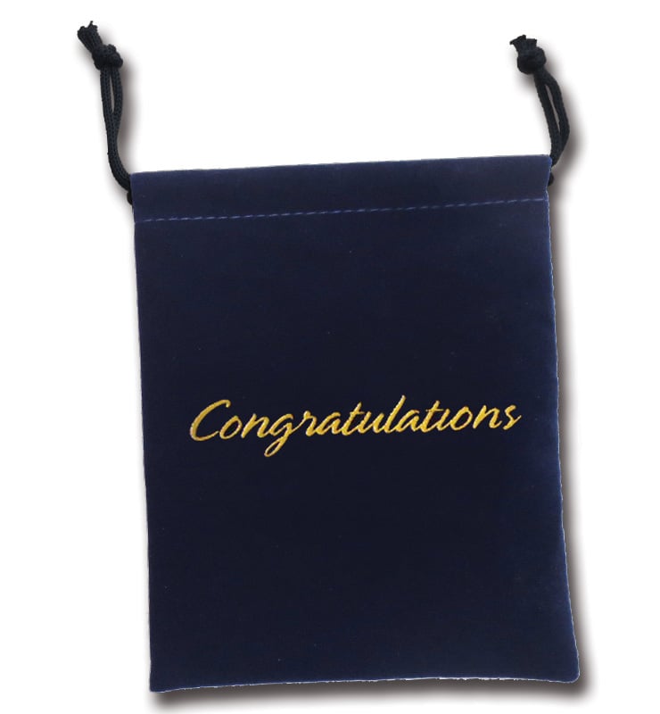 Medallion Presentation Luxury Sueded Pouch
