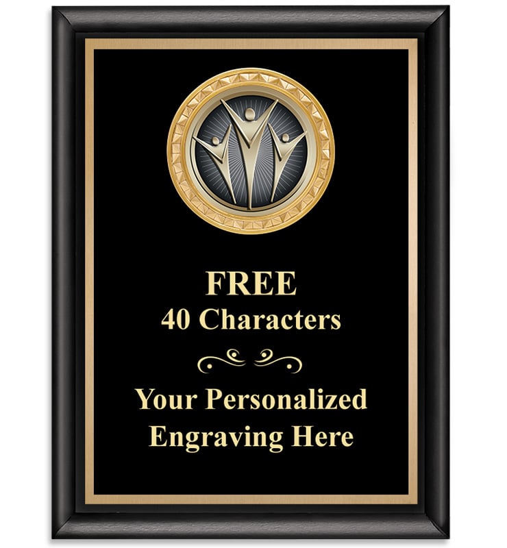 Executive Black Shiny Insert Plaques&nbsp;