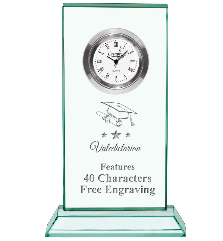 Jade Duo Crystal Clock