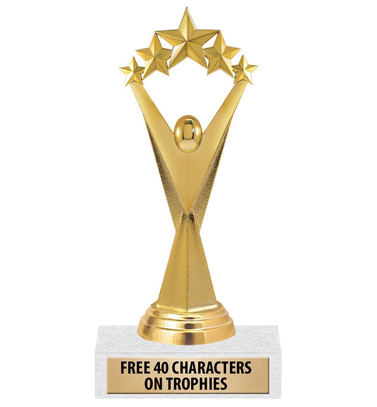 7 1/2" Victor 5 Star Trophy